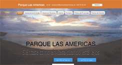 Desktop Screenshot of hotelparquedelasamericas.com