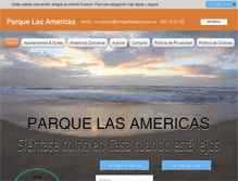 Tablet Screenshot of hotelparquedelasamericas.com